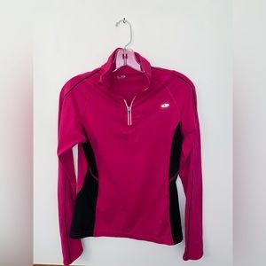 Champion workout long sleeve dark pink top, size XS